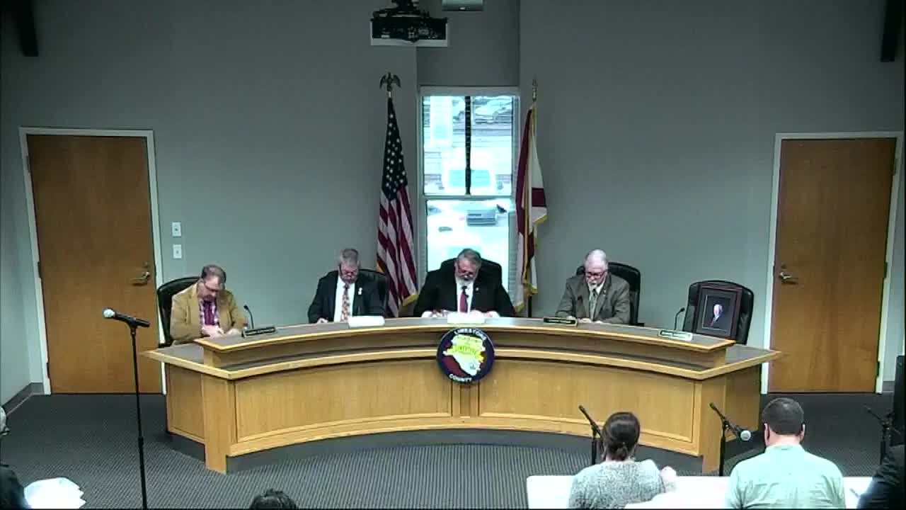 Commission lists routine consent items including copier lease, SHI phone agreement, $55,000 budget revision and claims