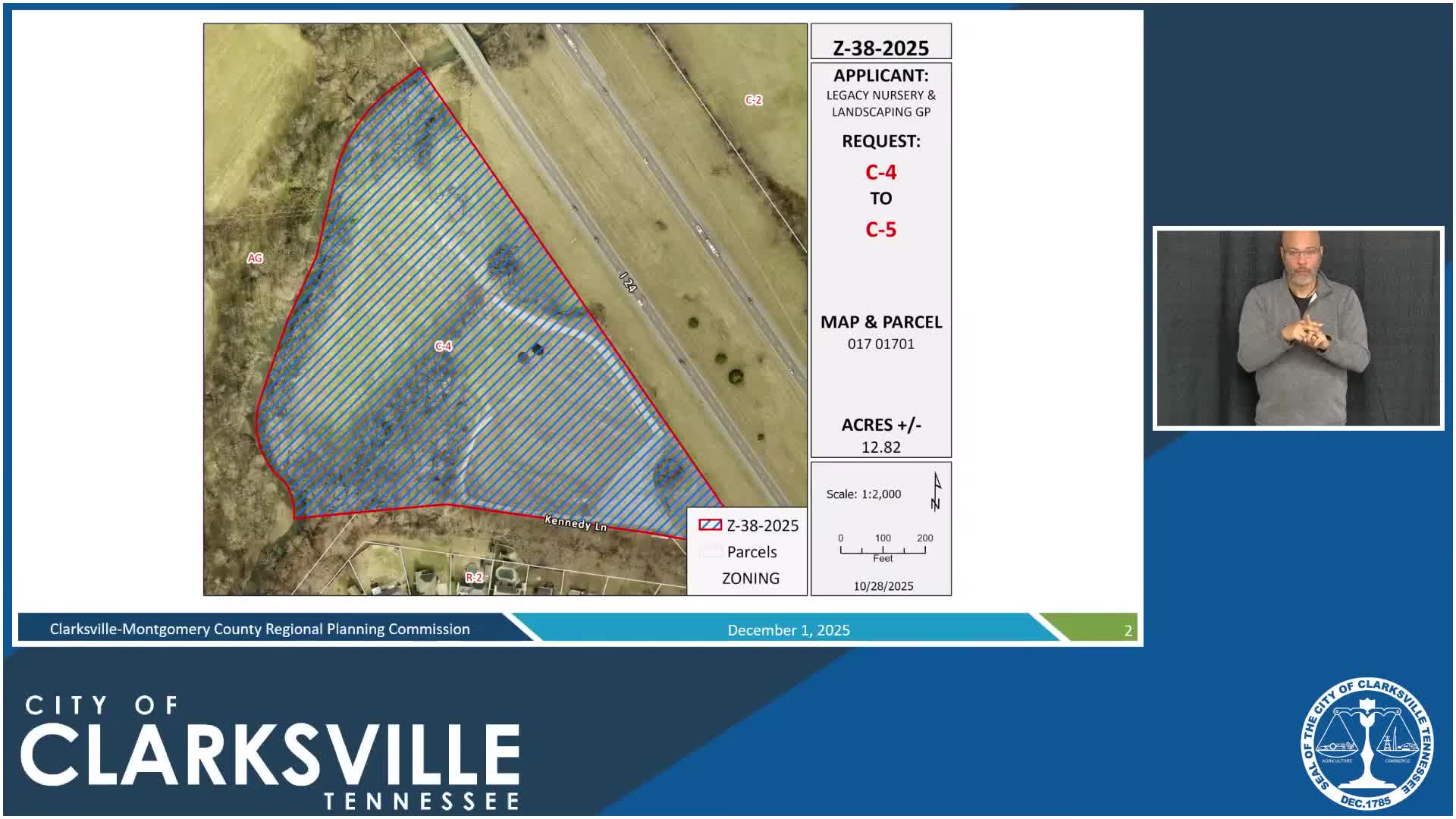 Clarksville planning commission recommends disapproval of rezoning request for Kennedy Lane parcel