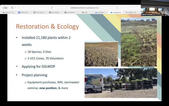 Restoration crews install 21,000+ plants; volunteers and staff tout symposium, festival plans