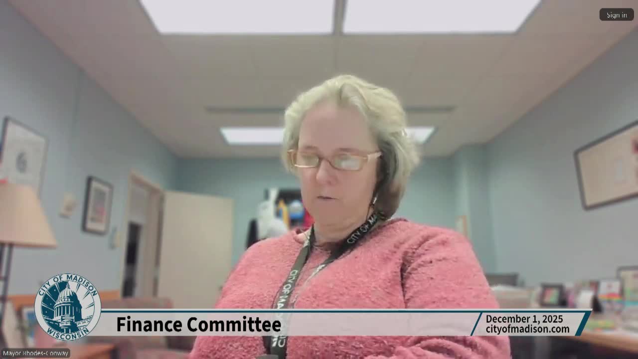 Madison projects year‑end surplus; committee seeds $1M shelter endowment in appropriation resolution