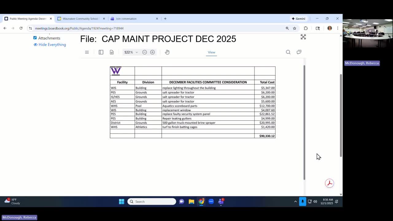 Committee gives initial green light to high school ‘green’ rebuild concept; asks for pricing on math furniture