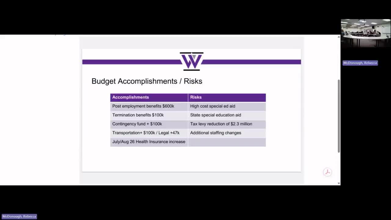Waunakee budget panel outlines options to cut $2.3 million levy, shifts enrollment forecasting