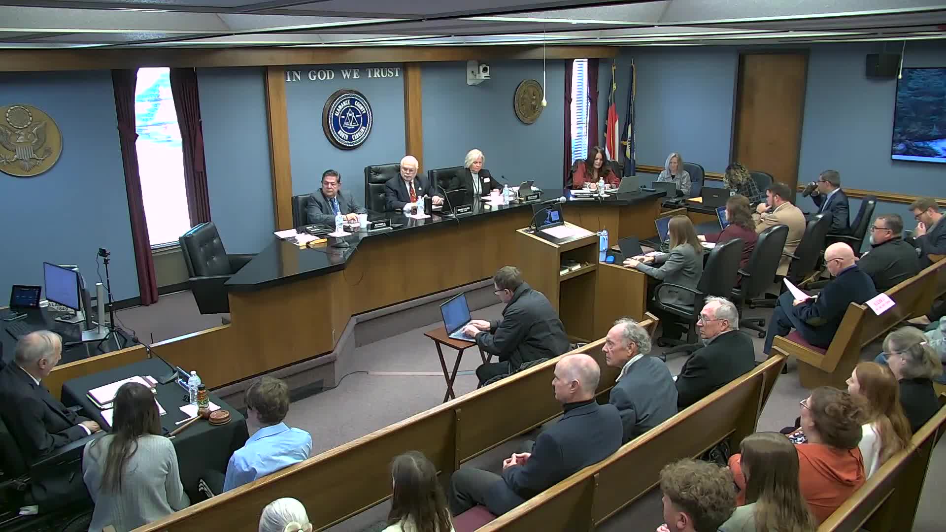 Alamance commissioners elect leadership, set 2026 meeting and budget calendar; residents oppose proposed landfill