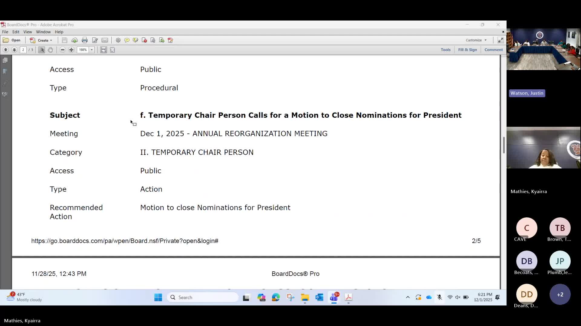 William Penn School District board holds reorganization meeting; Monique Boykins elected president, Ivory named vice president