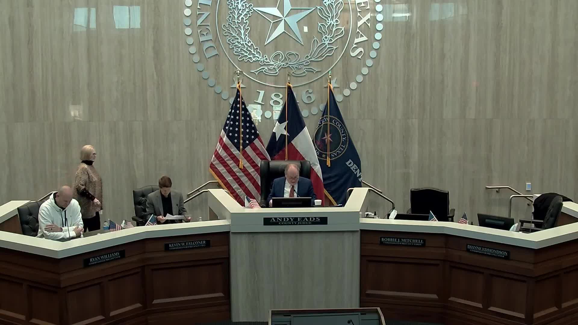 Denton County votes unanimously to retain Matthew Shields' firm to defend Akbar lawsuit; judge authorized to sign contract