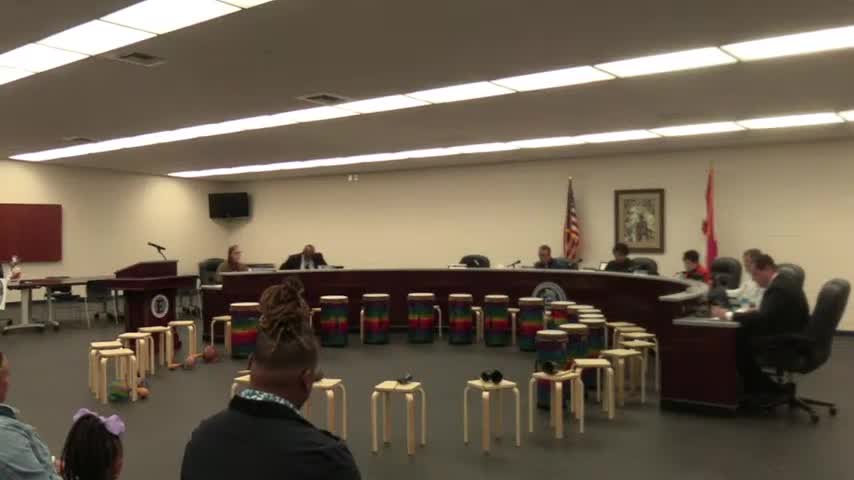 Enterprise City Schools recognizes Rucker Boulevard students and staff; Hillcrest music teacher thanks board for support