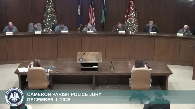 Cameron Parish police jury adopts administrative ordinance updates and shortens office hours