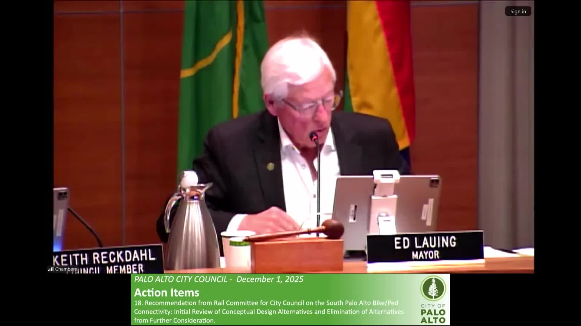 Council narrows South Palo Alto crossings to Alternative A with preference for A2 tunnel under Alma