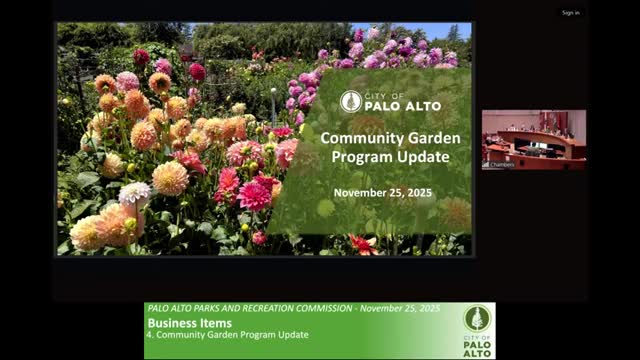Palo Alto presents community-garden update: 5 sites, wait lists and fee structure explained