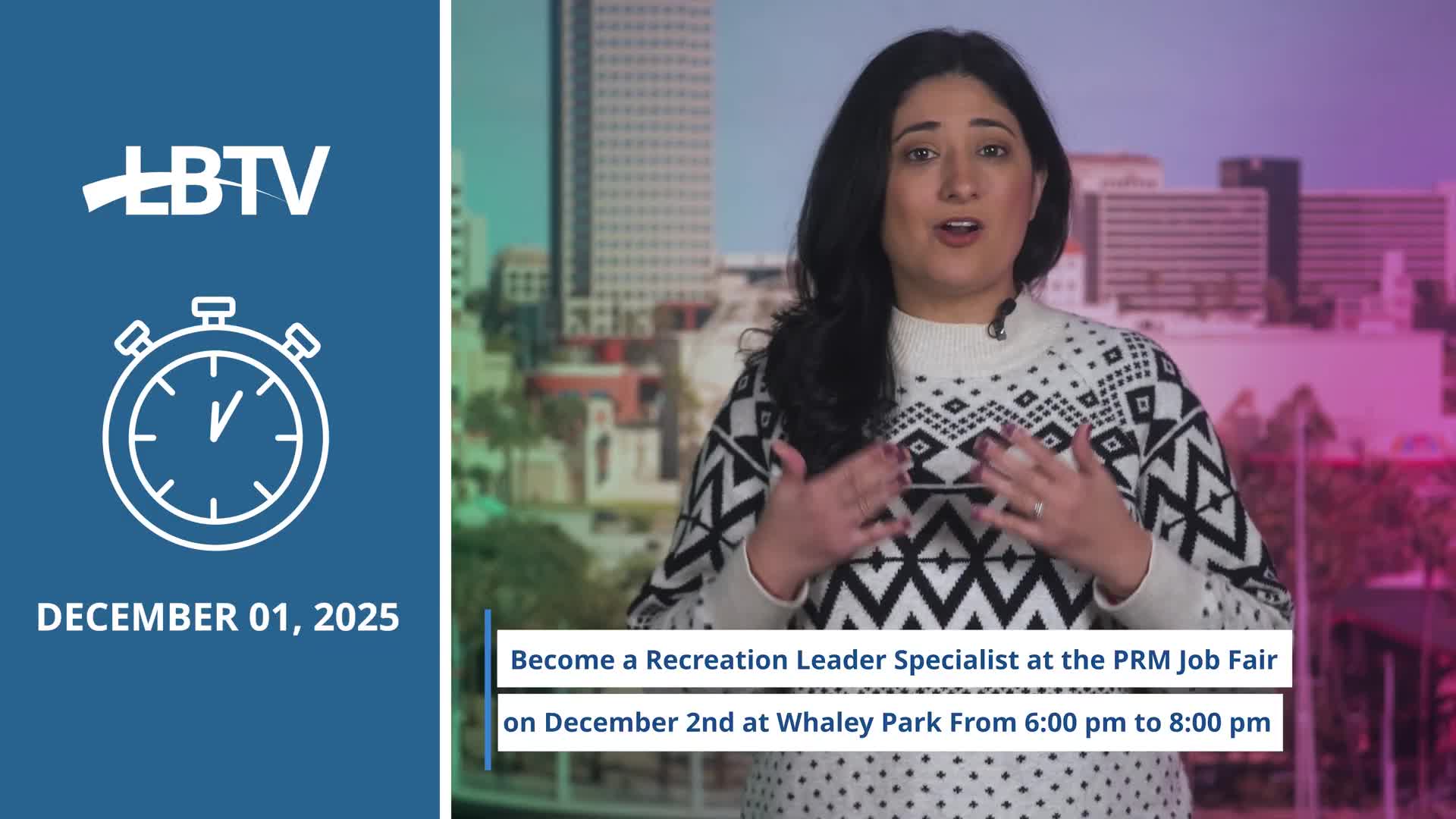 Long Beach Parks Department to hold job fair Dec. 2 at Whaley Park