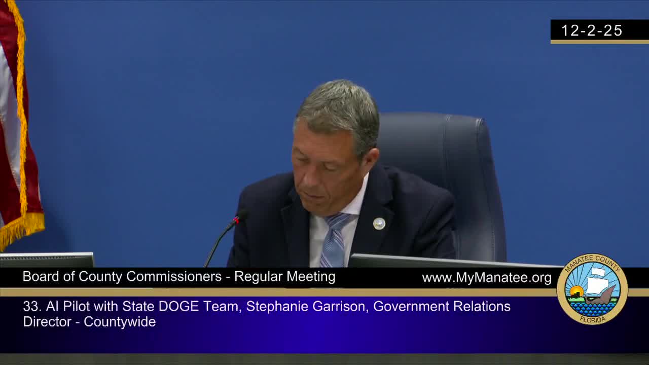 Commission gives staff directional approval to pursue small AI pilot using county data