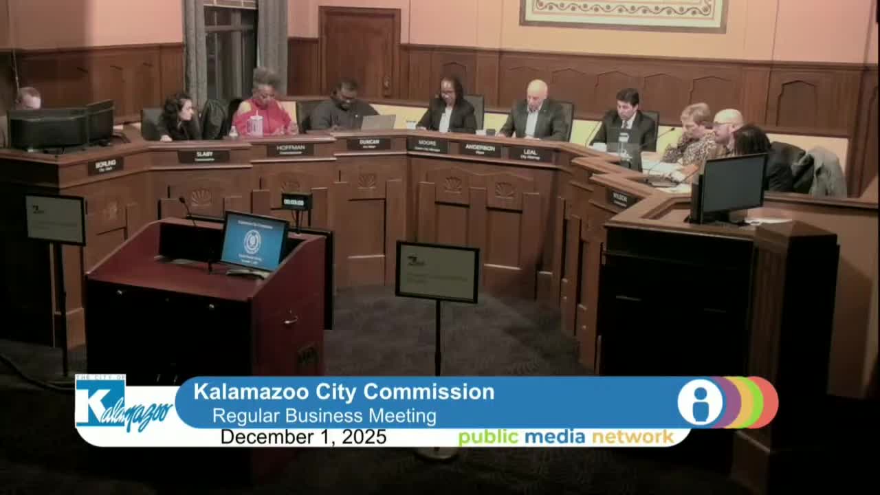 Kalamazoo Commission approves loans, permits and property sale; offers first reading of water‑rate ordinance
