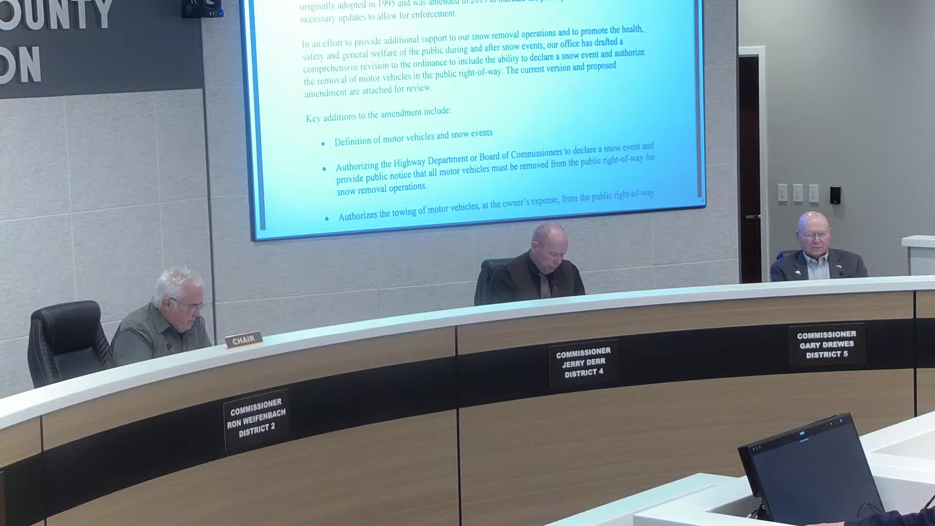 Pennington County rejects expanded towing rule for snow events, seeks statute changes