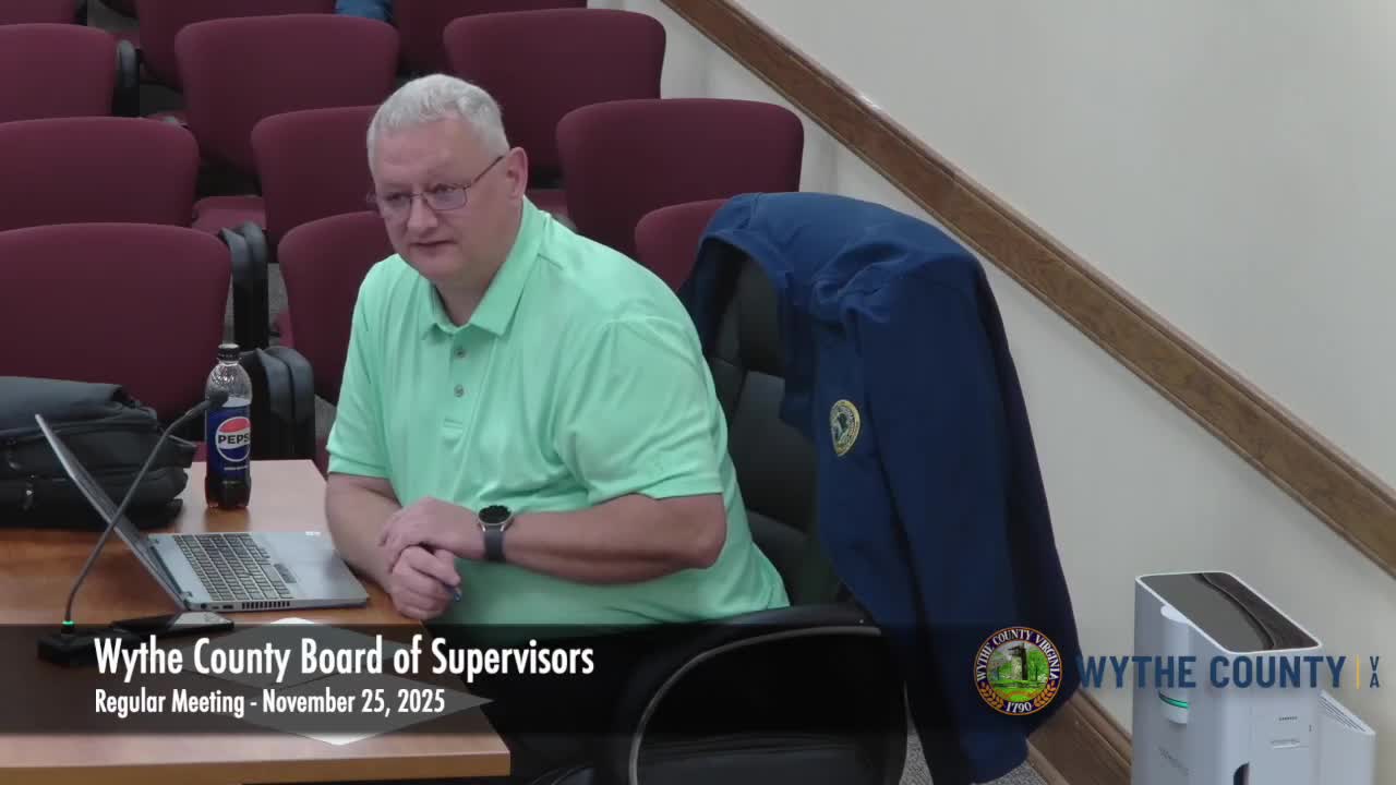 Wythe County board approves several grants, equipment changes and administrative agreements