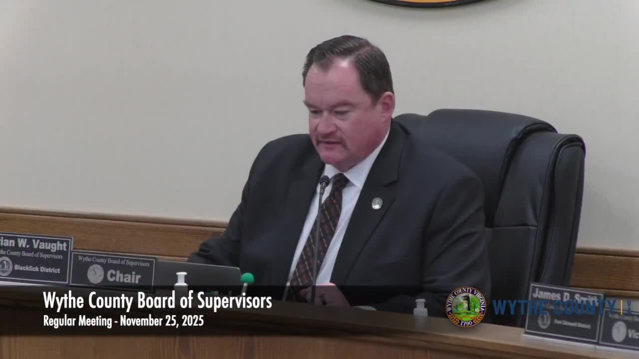 Wythe County board approves ordinance to vacate private alley in Ivanhoe Subdivision