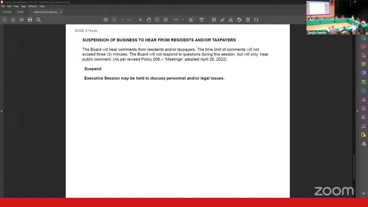 Parent tells South Fayette board gym ceiling leaks have persisted for years, calls for immediate repairs