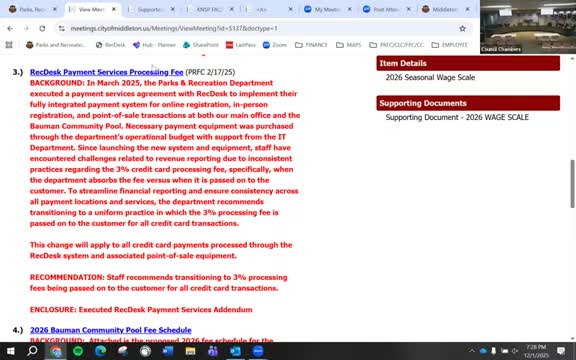 Commission approves passing 3% card processing fee to customers