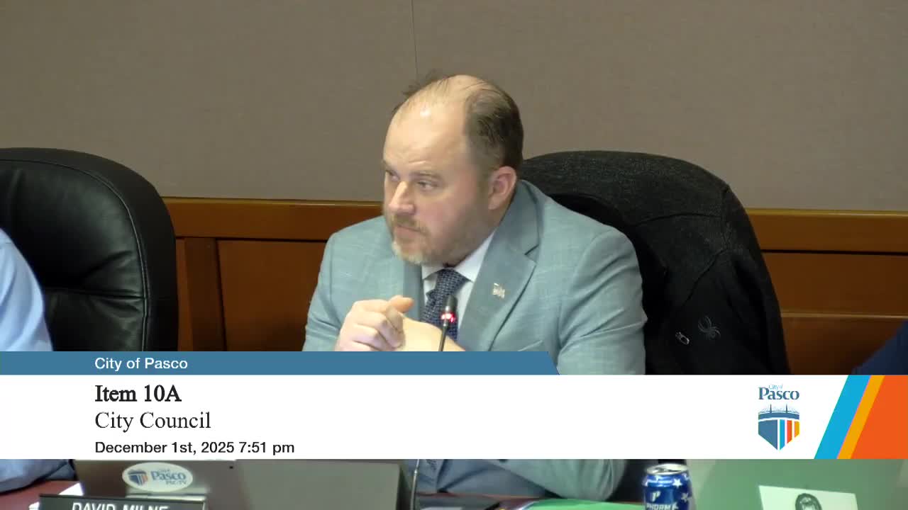 Pasco council adopts budget amendment, aquatics ILA and several administrative measures; SEPA hearing set for Feb. 2