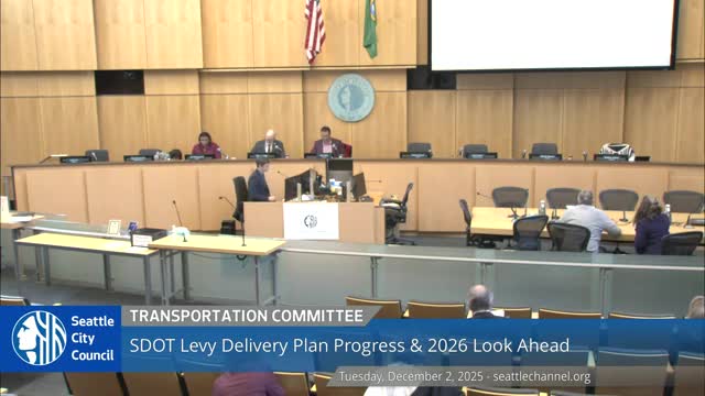 SDOT says 2025 levy work delivered: sidewalks, potholes and program staffing; dashboard, delivery plan due January