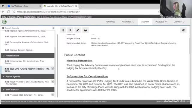 College Place funds 7 of 8 lodging-tax grants; Downtown College Place Association awarded $16,000, Winterfest plans announced