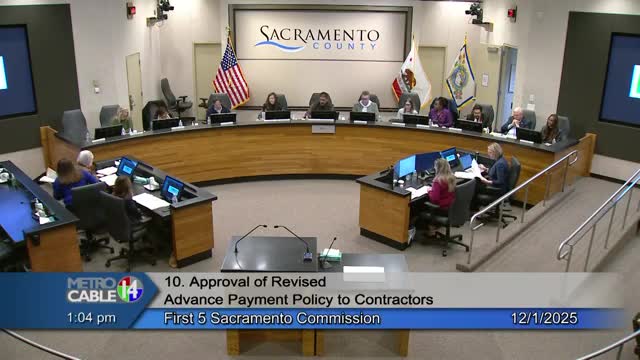 First 5 Sacramento raises contractor advance-payment caps to aid small community partners