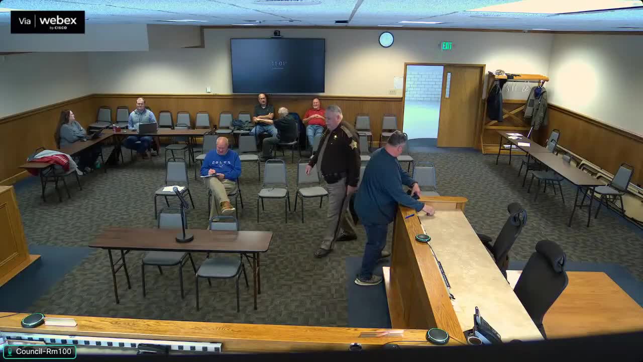 Sheriff warns of phone outages affecting administrative lines; commissioners consider emergency procurement, range site review continues