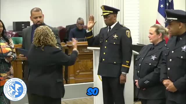 Three sworn into municipal posts in Dolton; Janice Sebright takes inspector oath