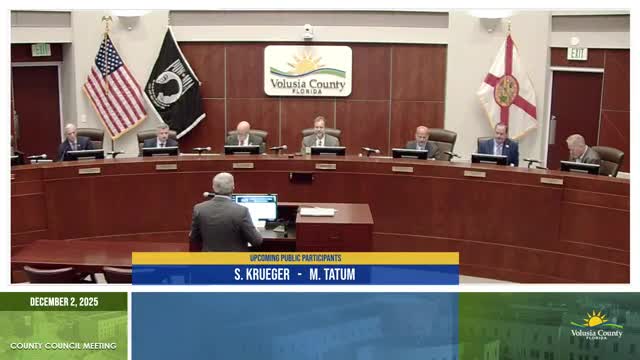 Residents press Volusia County to restore arts funding and address water, sewage and neighborhood concerns