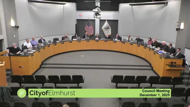Elmhurst business owner asks council to explain high sign‑permit and conditional‑use costs