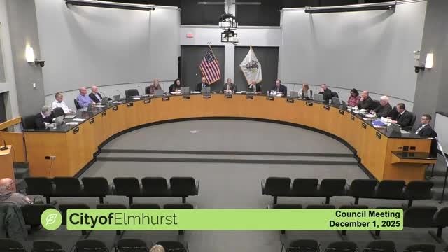 Elmhurst council approves consent agenda, including $3.72M in accounts payable and several contract items