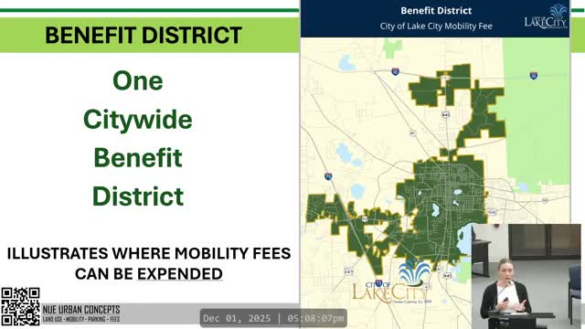 Lake City workshop reviews draft mobility fee to charge new development for transportation impacts