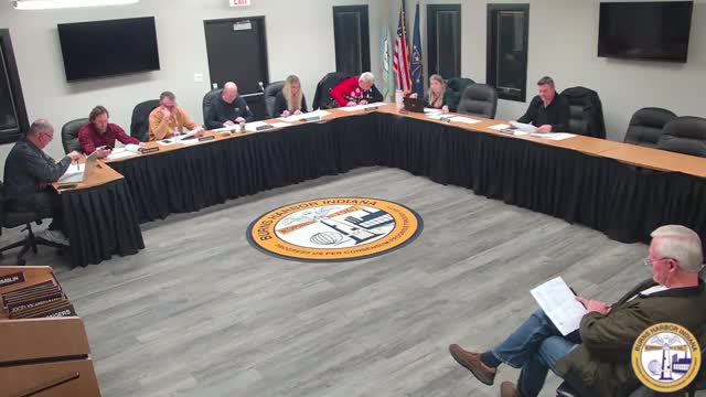 Commissioners flag conflicting fence-permit language in Burns Harbor code; staff asked to draft fixes