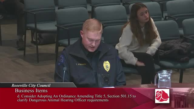 Council amends dangerous-animal ordinance to allow impartial, city-appointed hearing officers