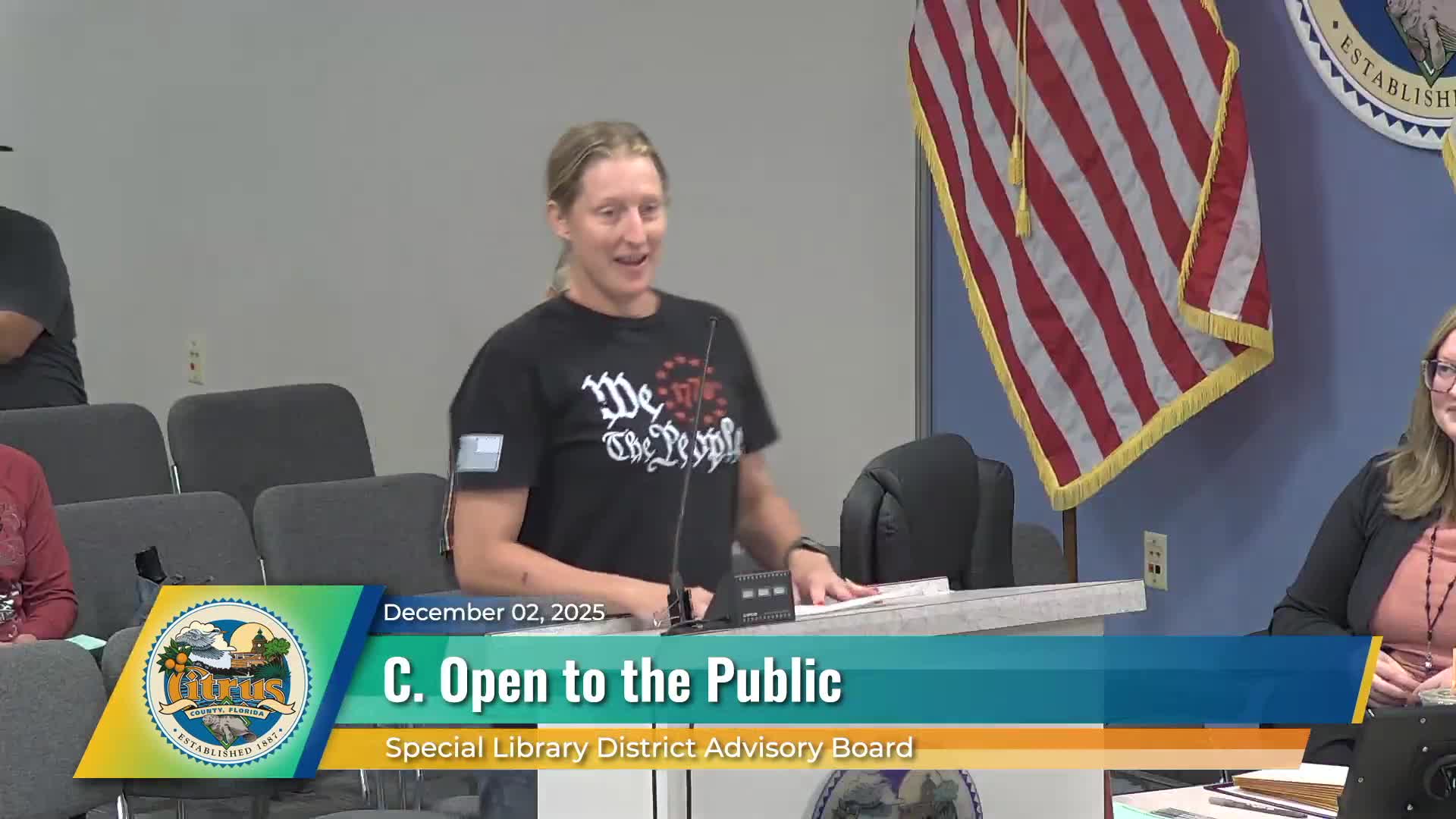 Residents press Citrus County library advisory board to restore Charlie Kirk books and display