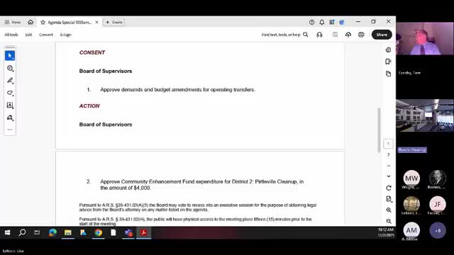 Cochise County supervisors approve $4,000 for Pirtleville cleanup over health concerns