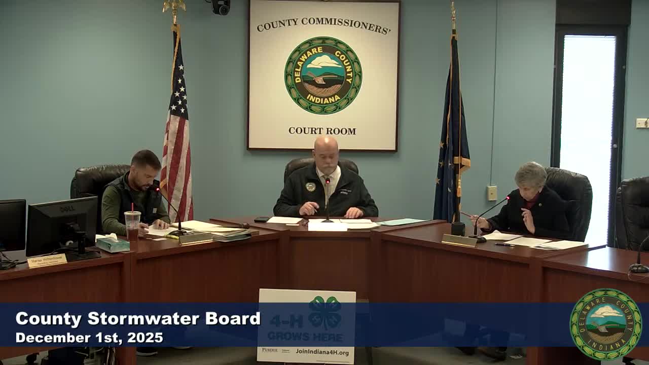 Delaware County Stormwater Board approves purchase of used street sweeper for $20,000