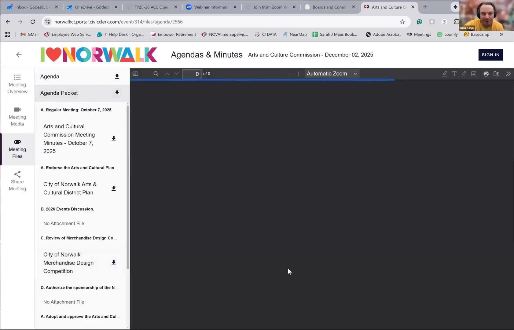 Commission tables $5,000 CT TV Festival sponsorship request pending detailed budget and approved application process