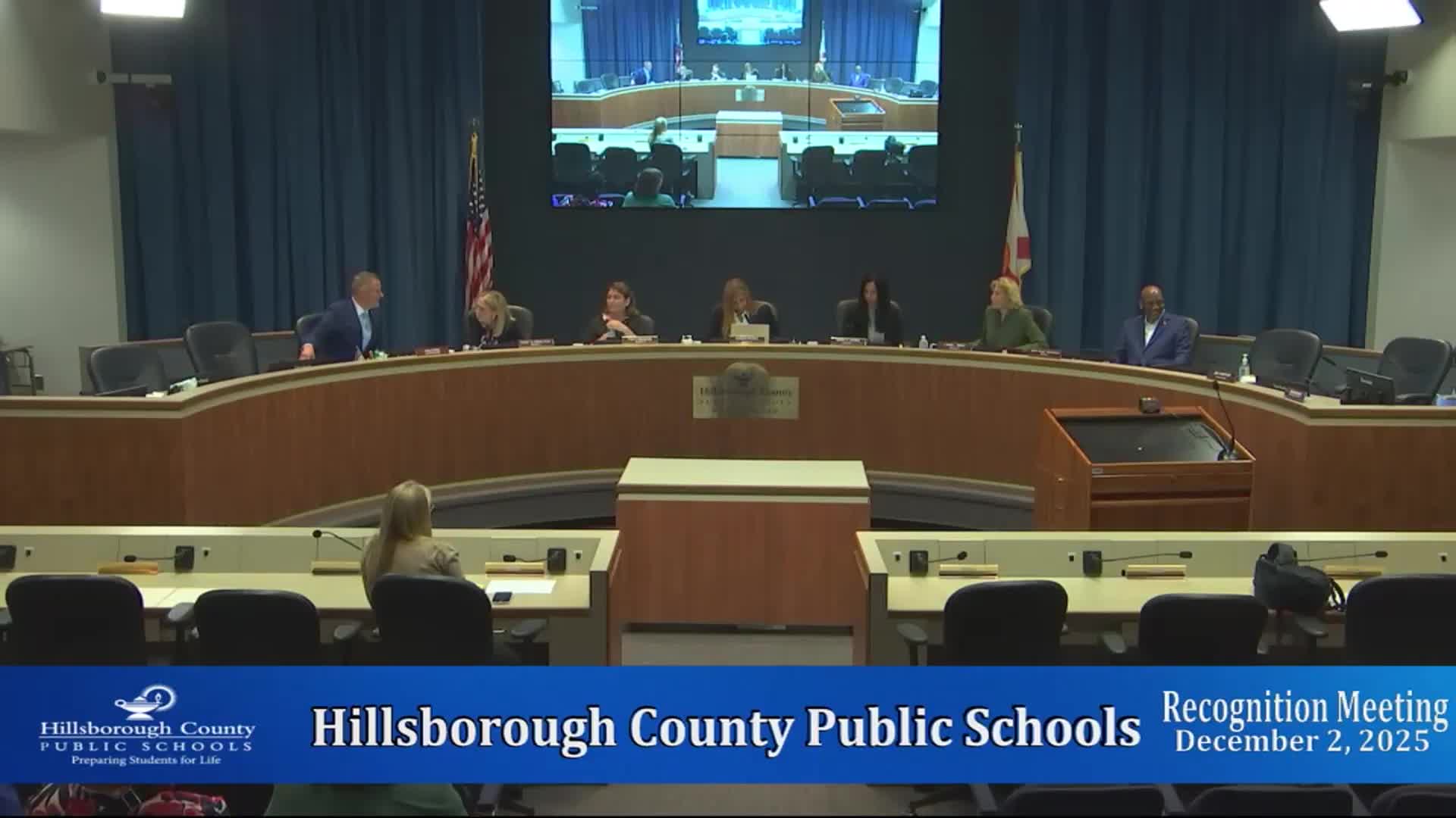 Hillsborough County School Board honors students and staff, expands paid hybrid internship pilot