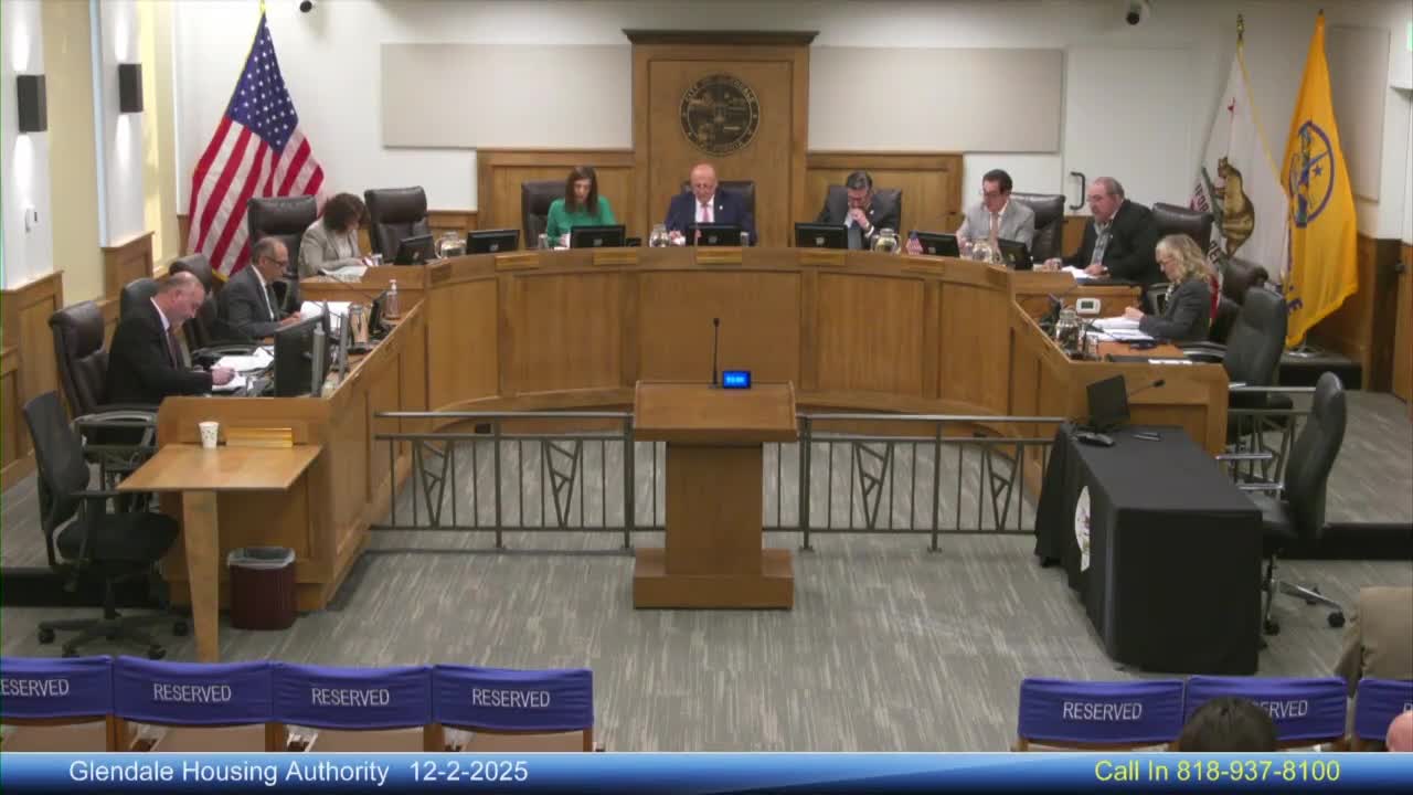 Glendale Housing Authority plans March housing summit; approves Nov. 18 minutes