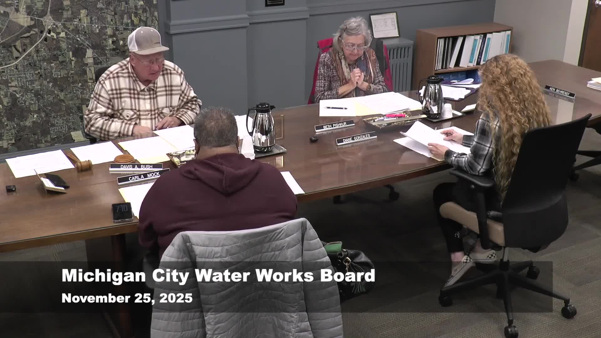 Michigan City Water Works Board adopts declaratory resolution for up to $60.5 million in revenue bonds, schedules Dec. 9 hearing