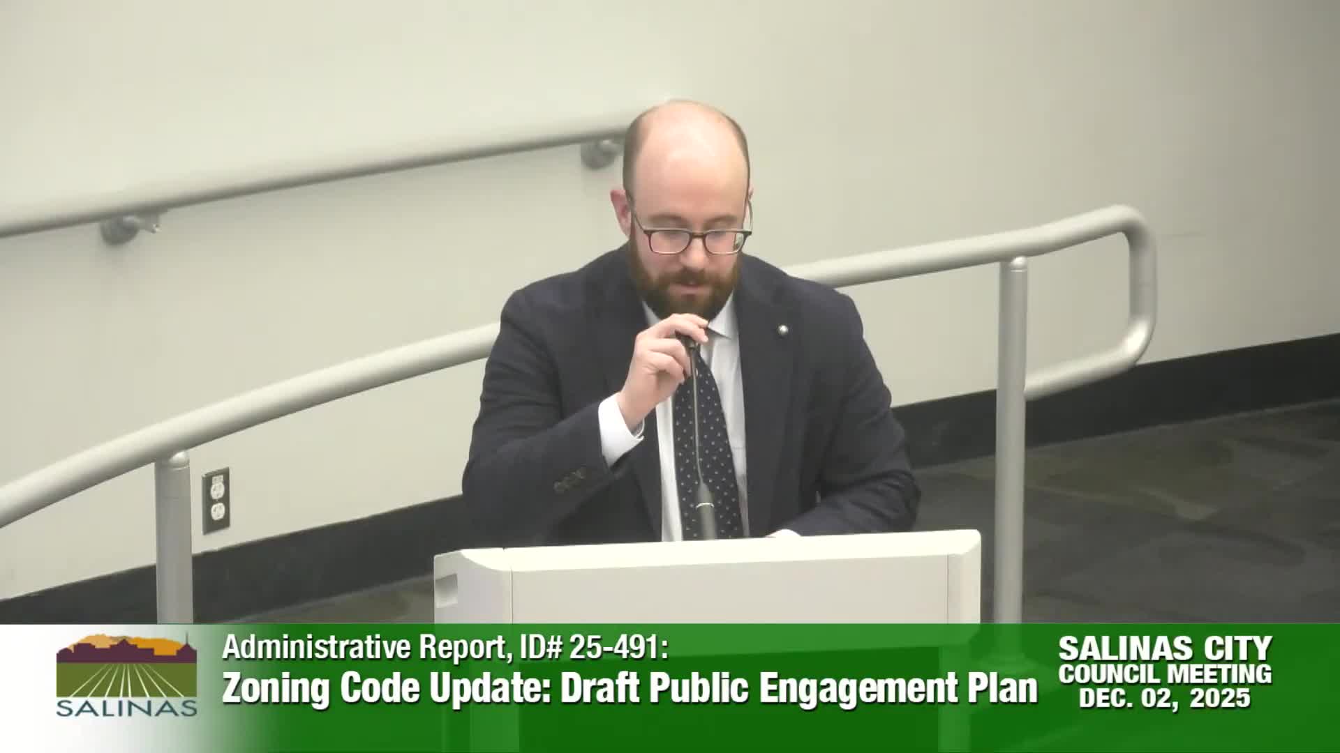 Salinas begins multi‑phase zoning code update; staff proposes technical advisory committee and broad outreach