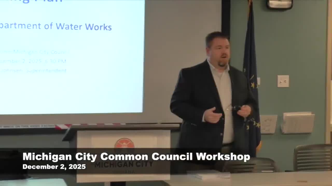 Michigan City proposes phased bond plan, three-year rate increases to fund aging water system