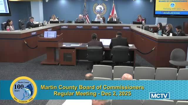 Martin County adopts economic development toolkit in 3–2 vote as commissioners debate data centers and tax risk