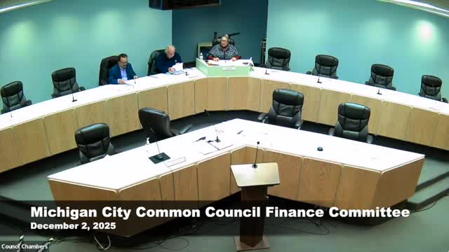 Michigan City finance committee recommends claims approval, reviews budget transfers and salaries ordinances