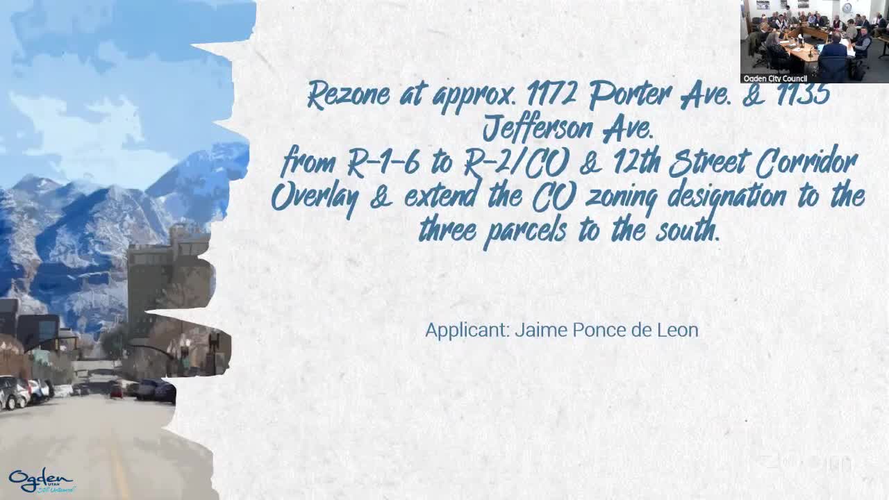 Council reviews two rezonings: Ponce de Leon townhome concept at Porter Ave. and housing authority plan at Patterson St.