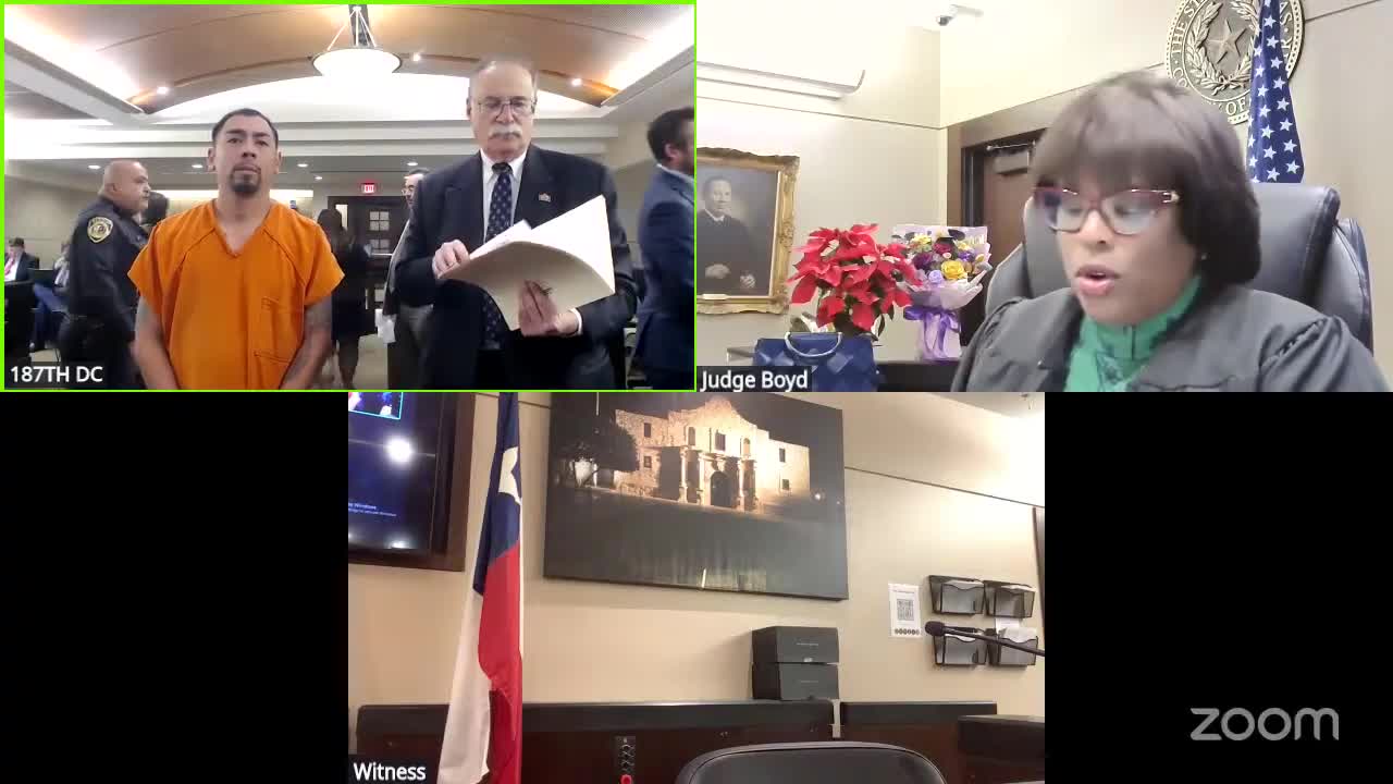 Judge Boyd processes plea bargains and revocation hearings; multiple defendants sentenced or continued