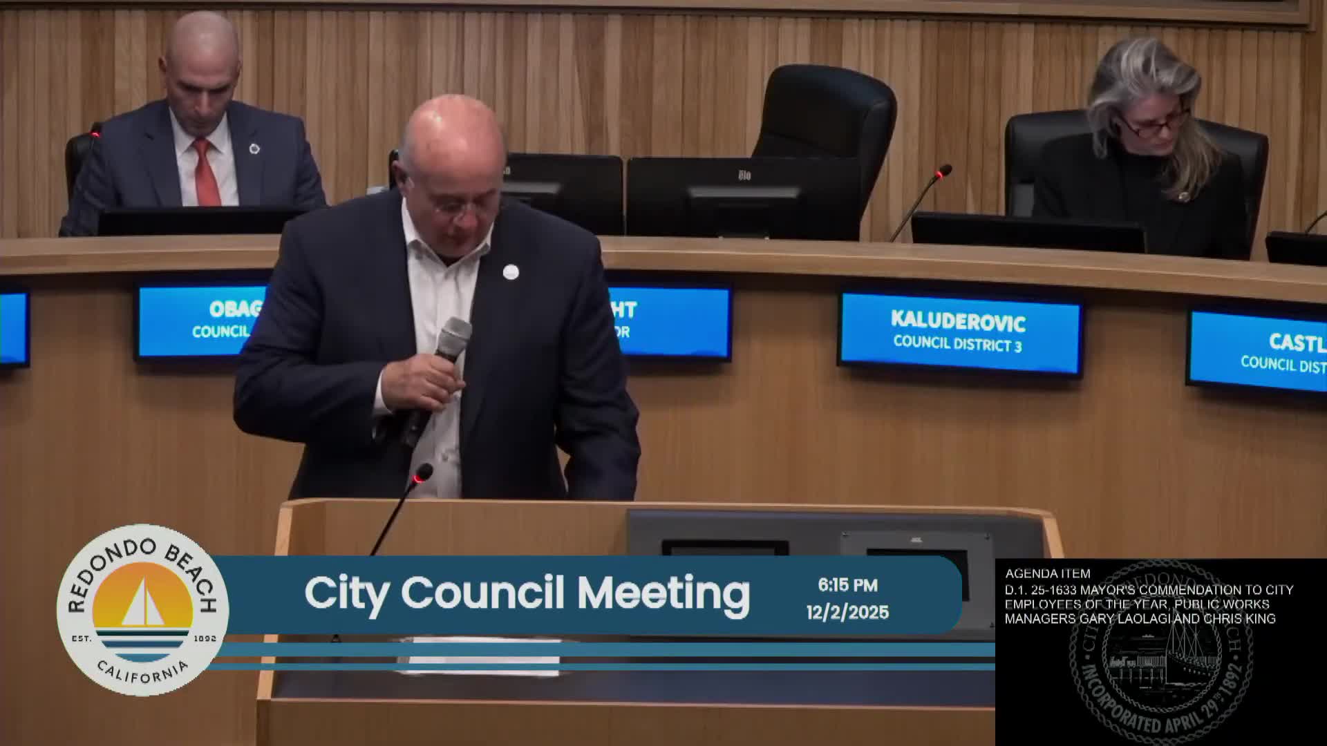 Council meeting highlights: employee awards, public safety pay appeal, neighborhood complaints and King Harbor sign debate