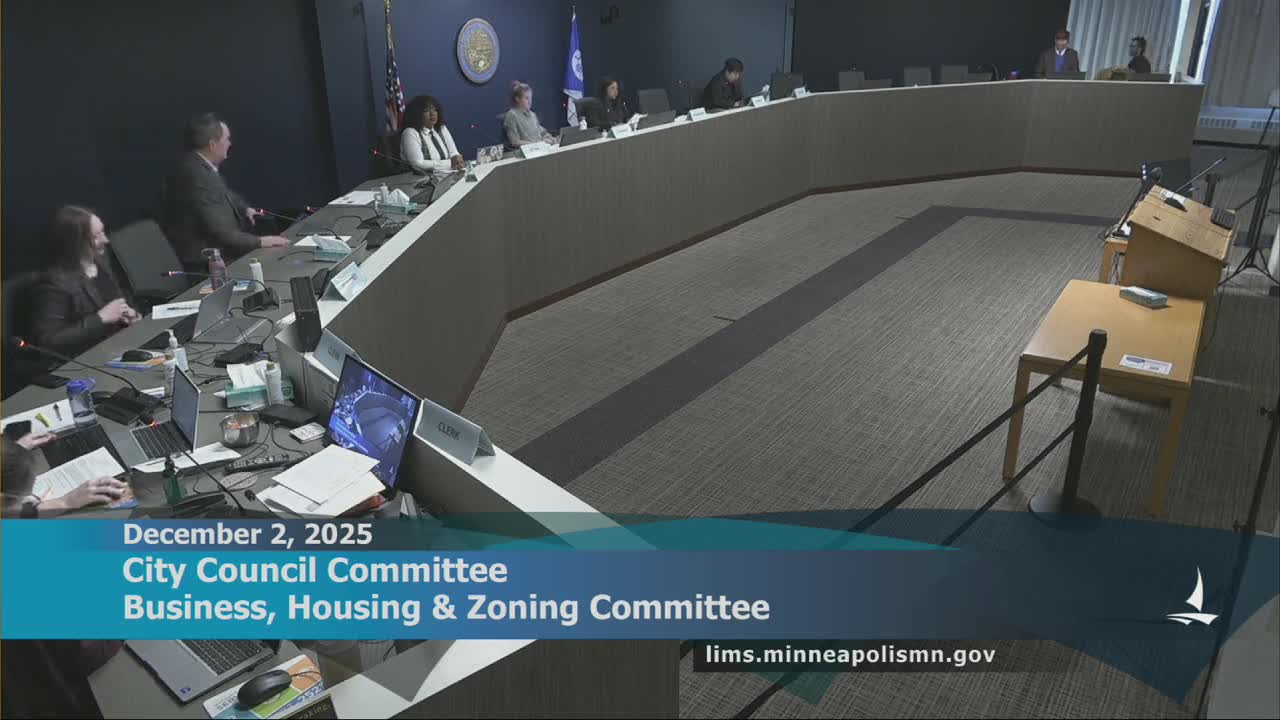 Votes at a glance: Business, Housing & Zoning Committee actions on Dec. 2, 2025