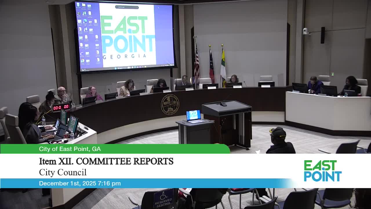 East Point council raises legal, process concerns over $20,000 facade-grant award and city manager authority