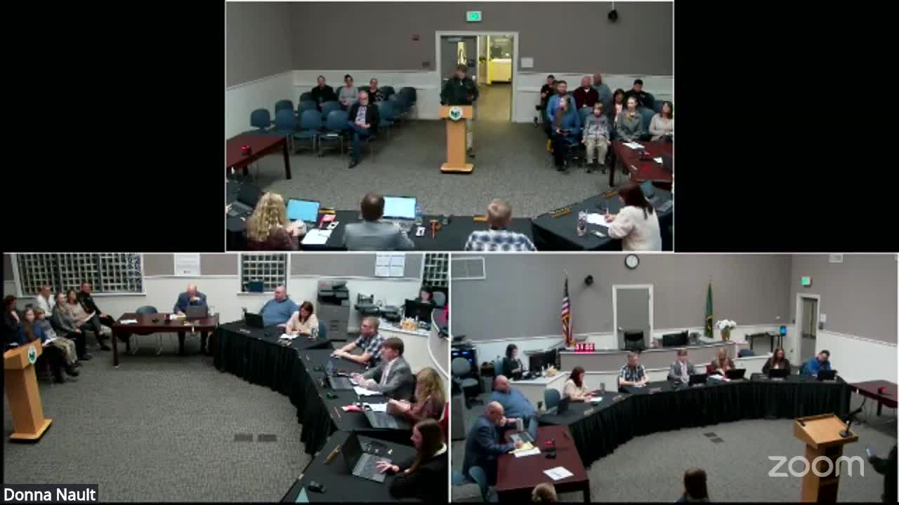 Unidentified resident urges Shelton council to enforce street-camping rules, cites ADA and public-safety problems